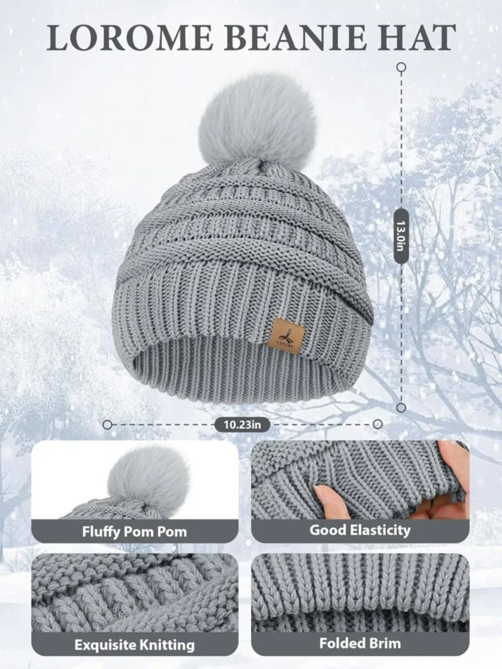 Cozy Winter Beanie, Scarf & Gloves Set with Ear Muffs | Touch Screen, One Size